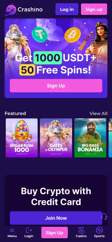 Crashino Casino screenshot 4