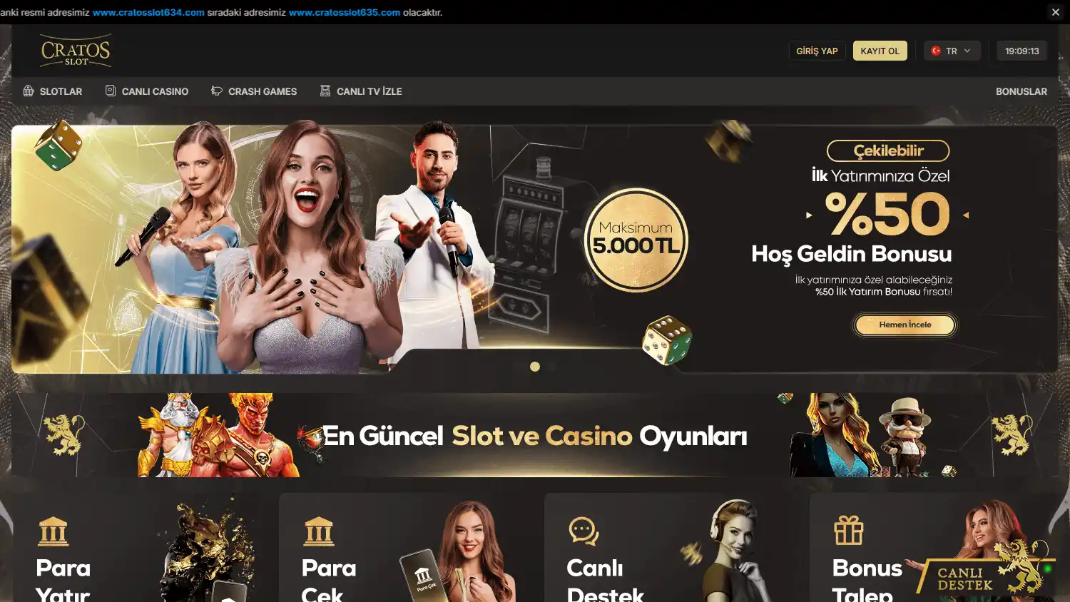 Cratos Slot Casino screenshot 1