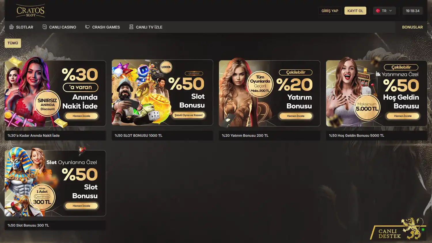 Cratos Slot Casino screenshot 3