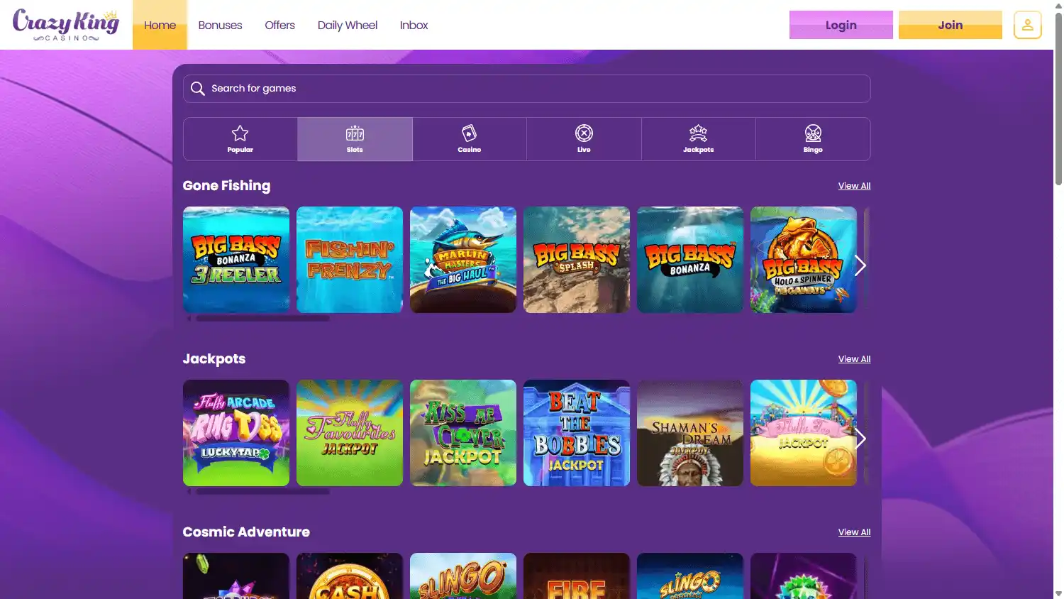 Crazy King Casino screenshot 2