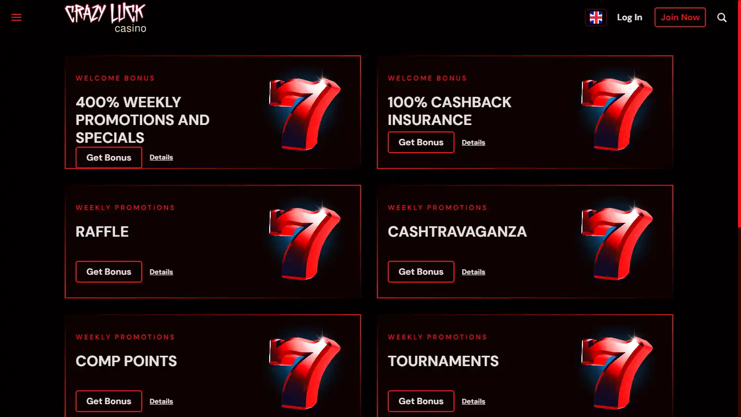 Crazy Luck Casino screenshot 3