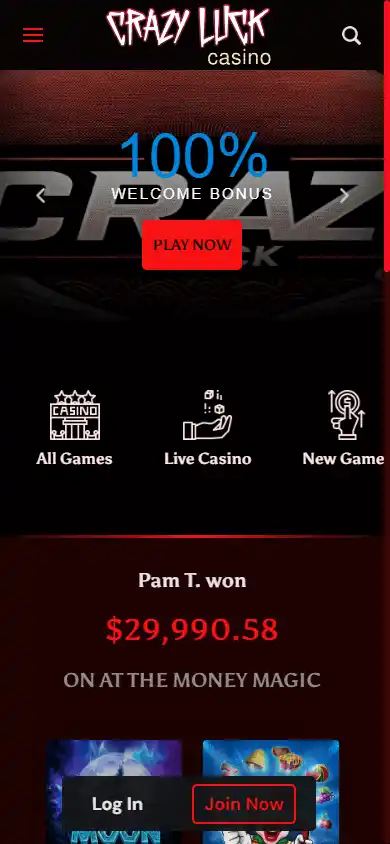Crazy Luck Casino screenshot 4
