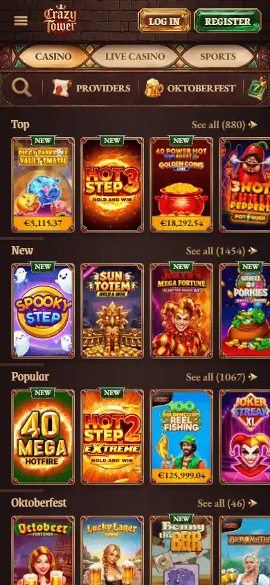 Crazy Tower Casino screenshot 5
