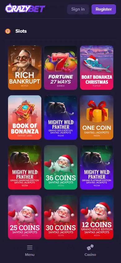 Crazybet Casino screenshot 4
