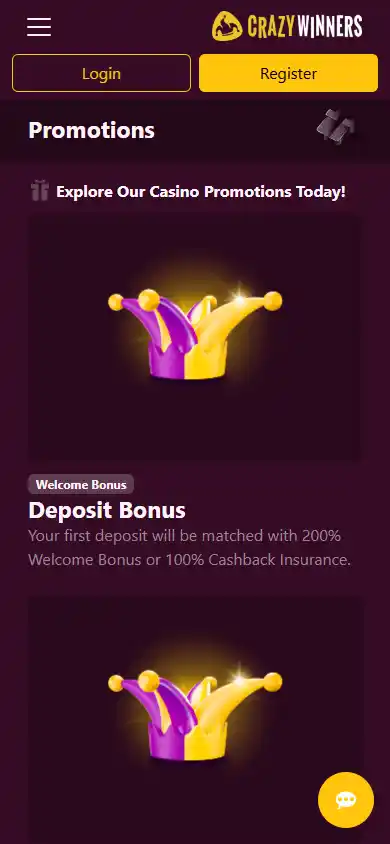 CrazyWinners Casino screenshot 6