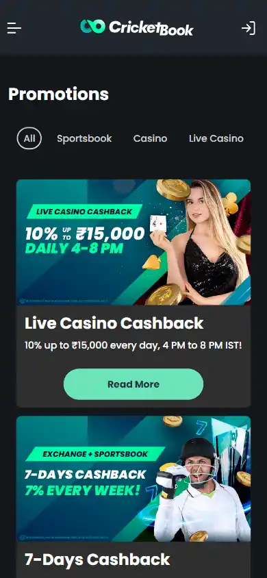 CricketBook Casino screenshot 6