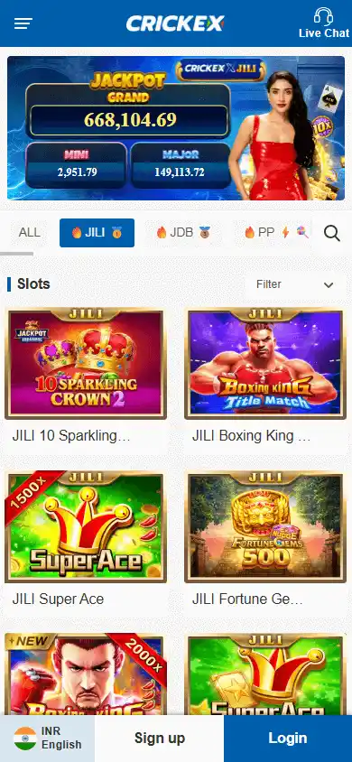 Crickex Casino screenshot 5