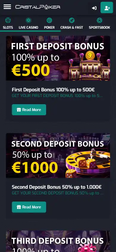 Cristal Poker Casino screenshot 3