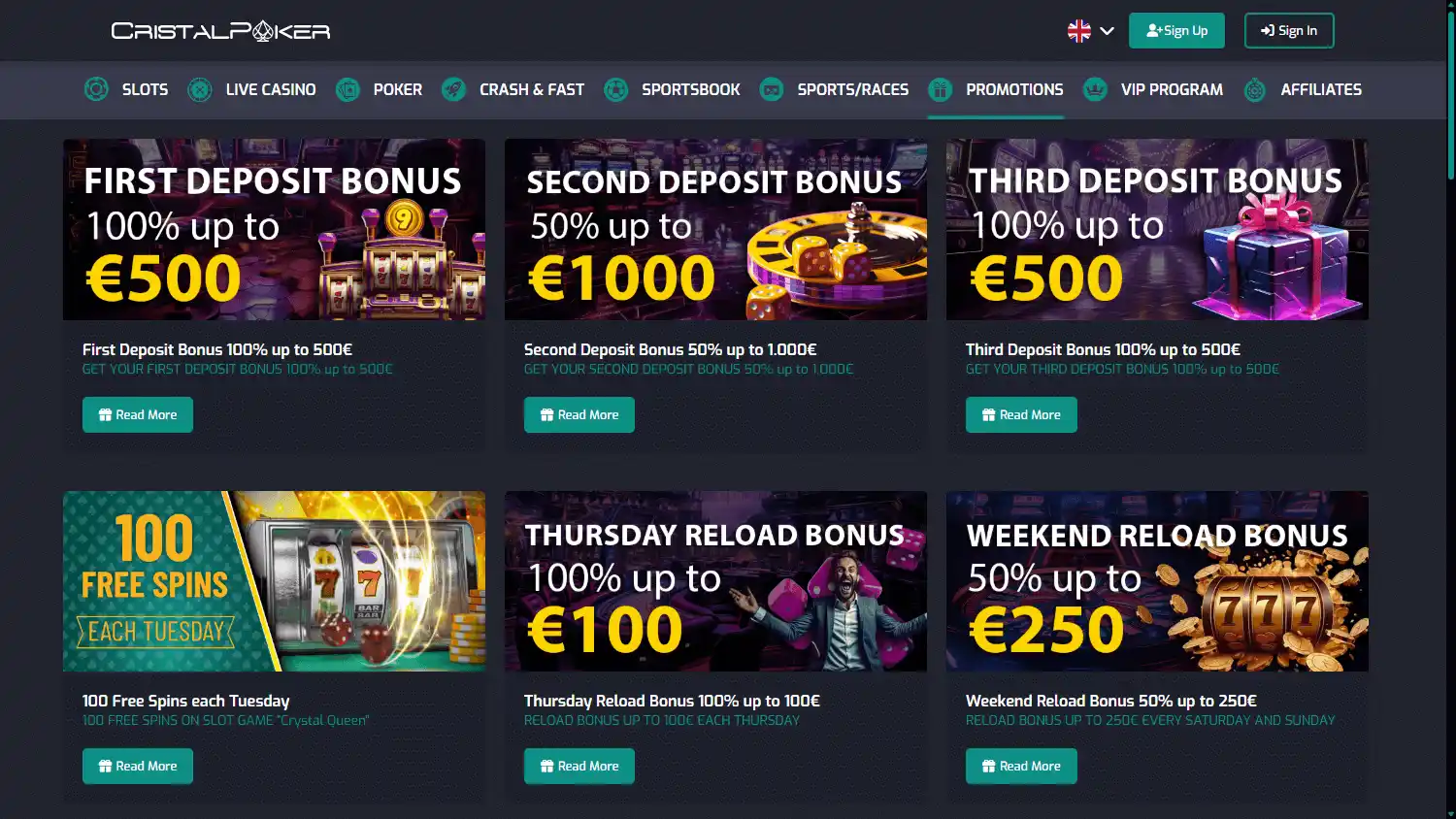 Cristal Poker Casino screenshot 6