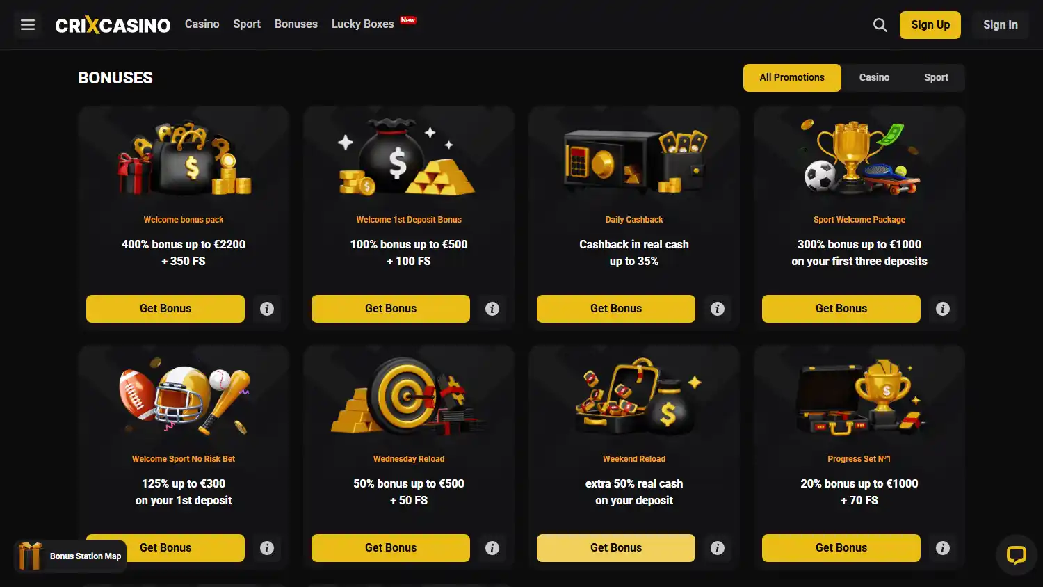 CrixCasino screenshot 3