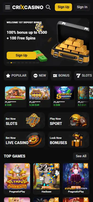 CrixCasino screenshot 4