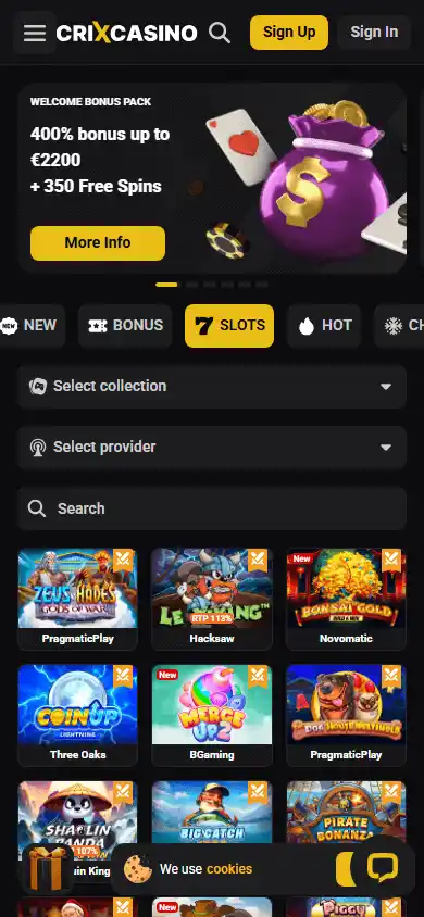 CrixCasino screenshot 5