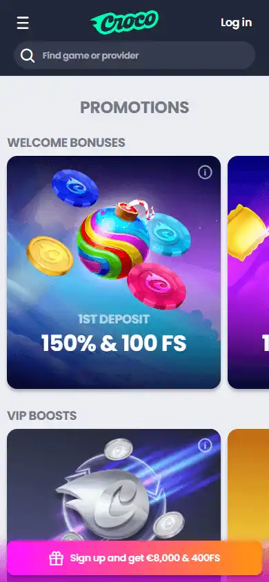 Crocoslots Casino screenshot 6