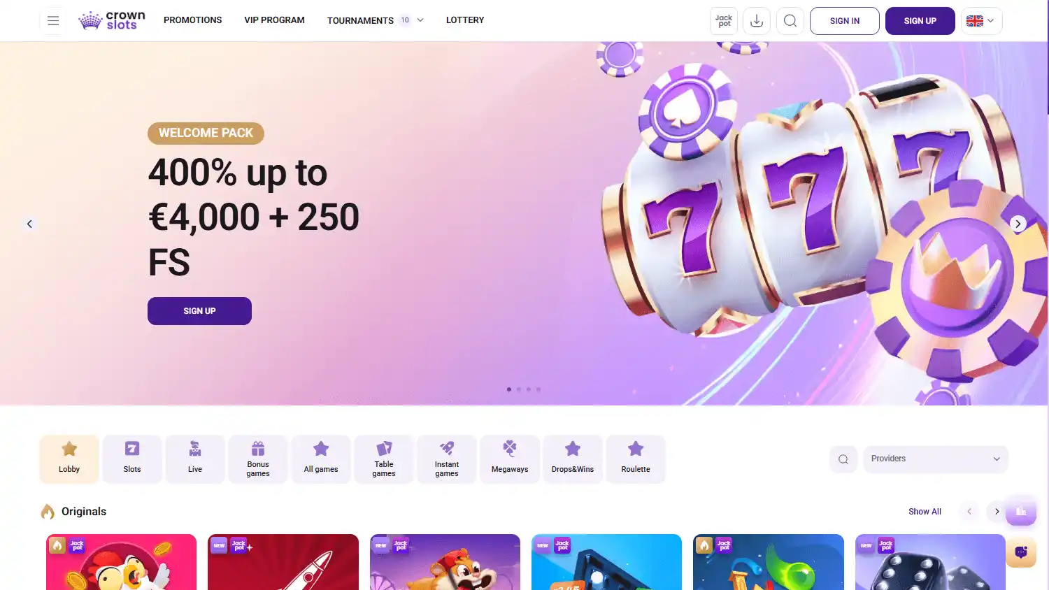 Crown Slots Casino screenshot 1