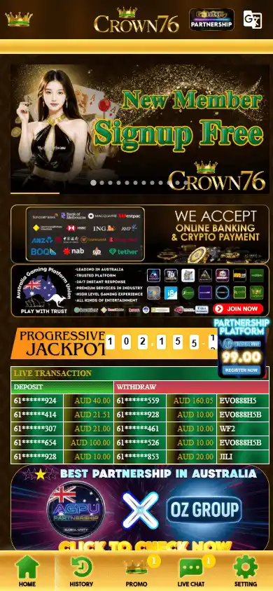 Crown76 Casino screenshot 3
