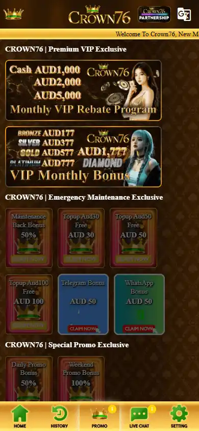 Crown76 Casino screenshot 4