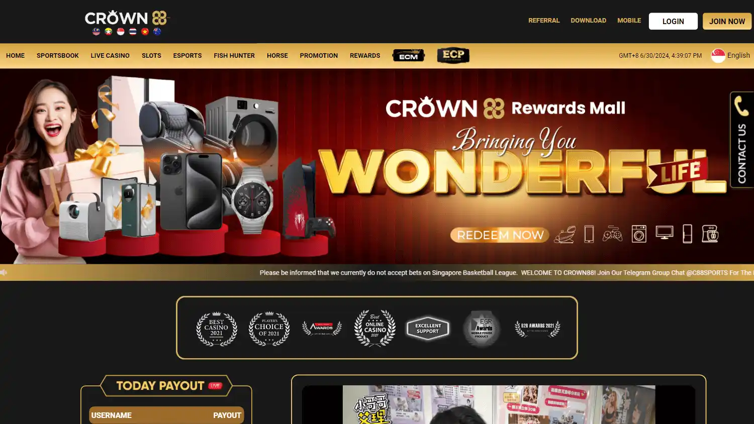 Crown88 Casino screenshot 1
