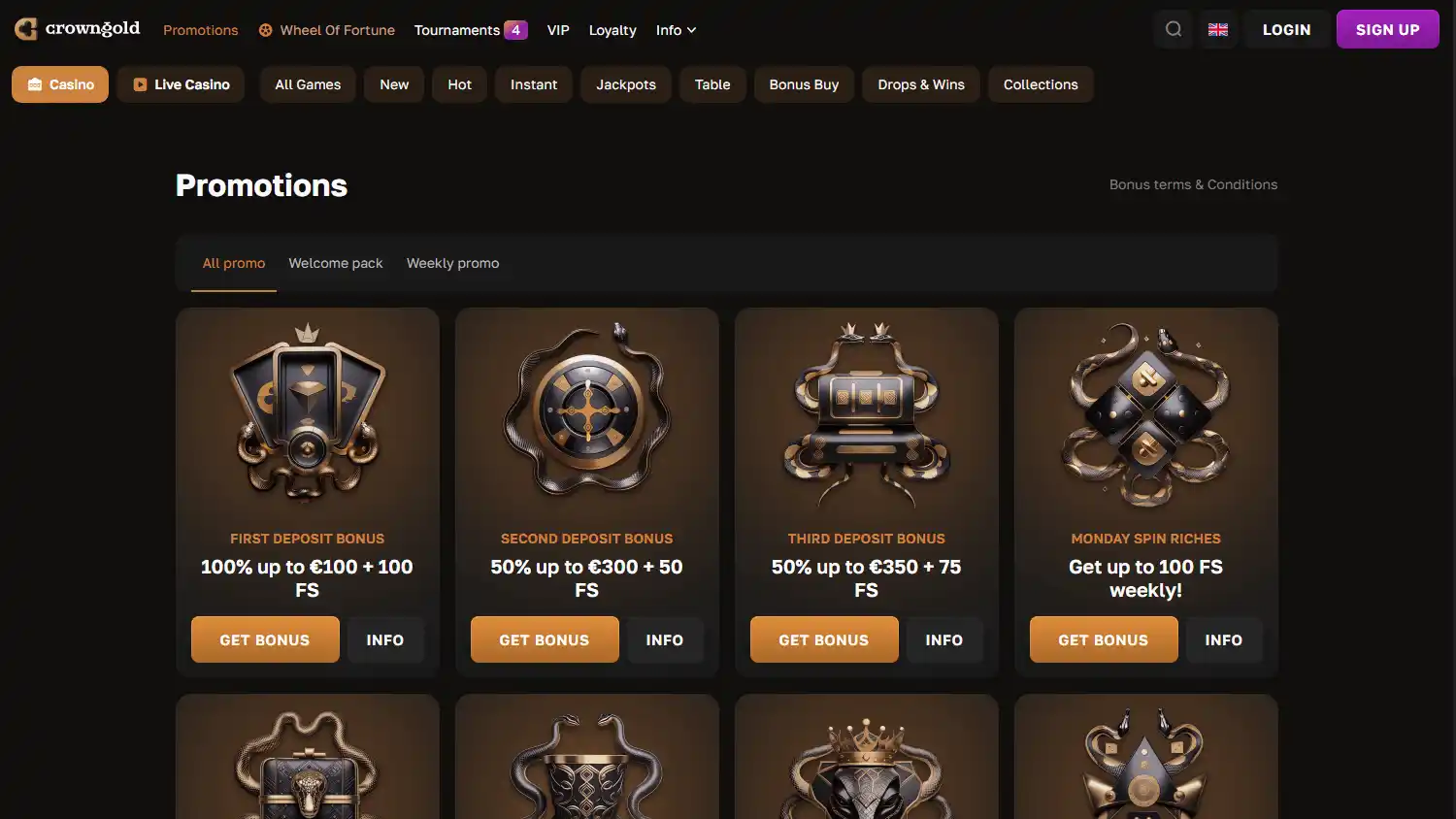 Crowngold Casino screenshot 3