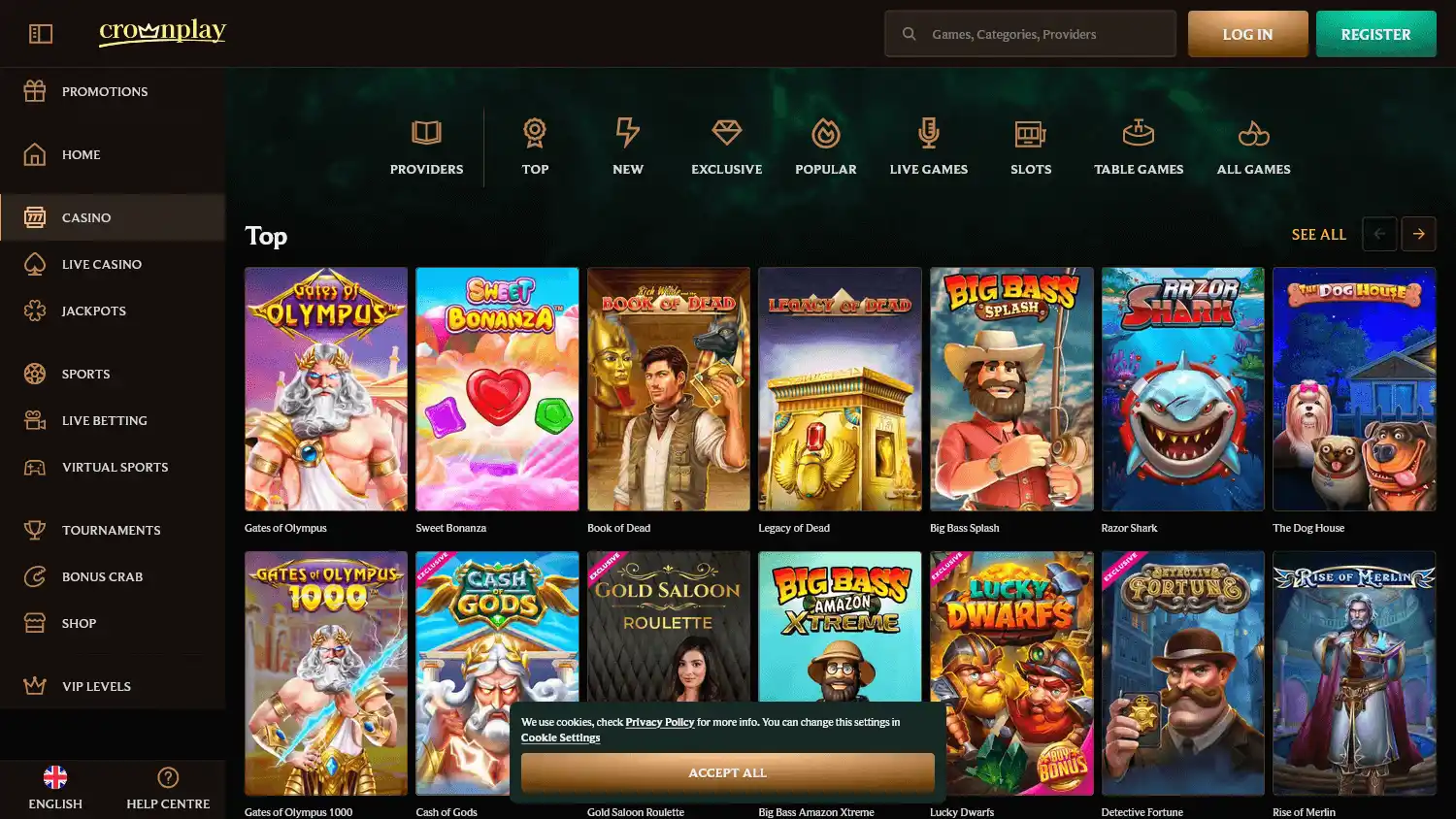 CrownPlay Casino screenshot 1