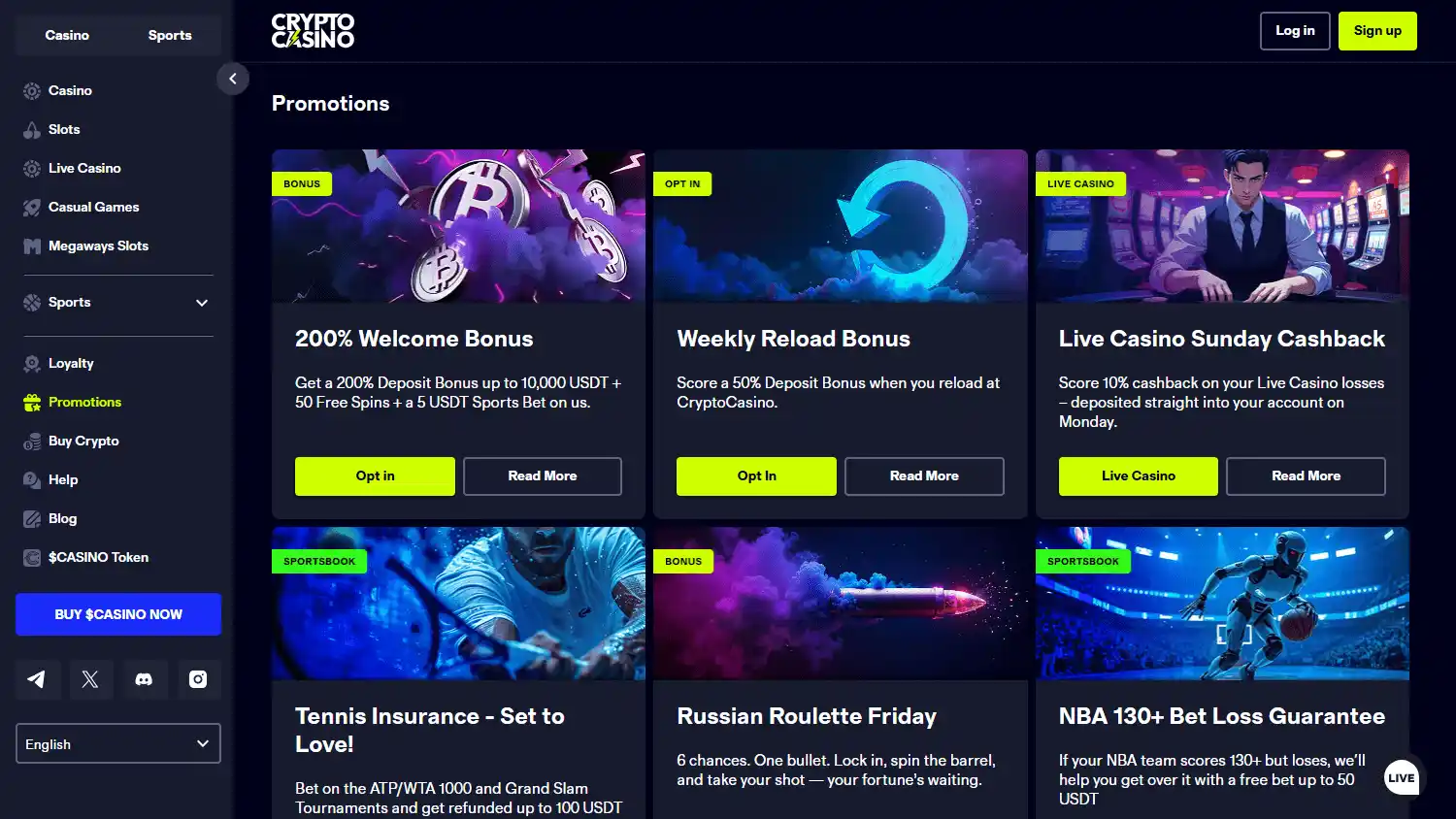 CryptoCasino.com screenshot 3