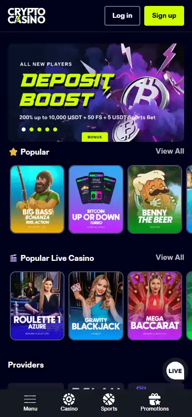 CryptoCasino.com screenshot 4