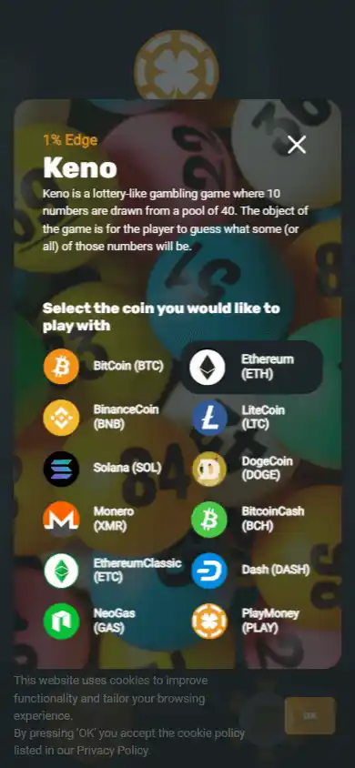 Crypto Games Casino screenshot 5