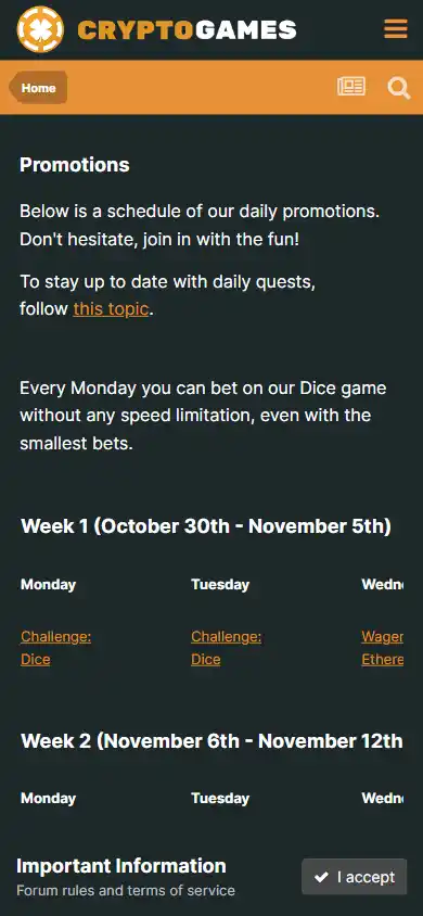 Crypto Games Casino screenshot 6