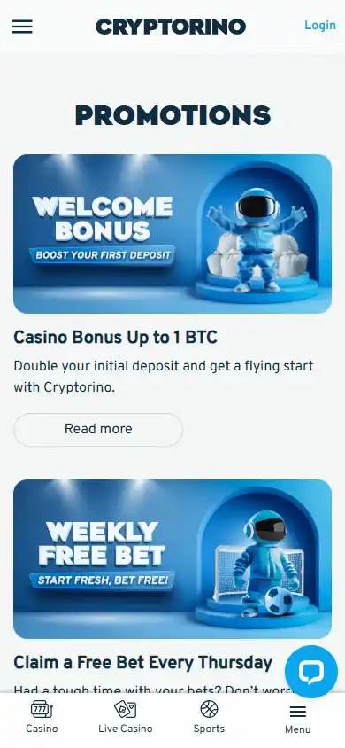 Cryptorino.io Casino screenshot 6