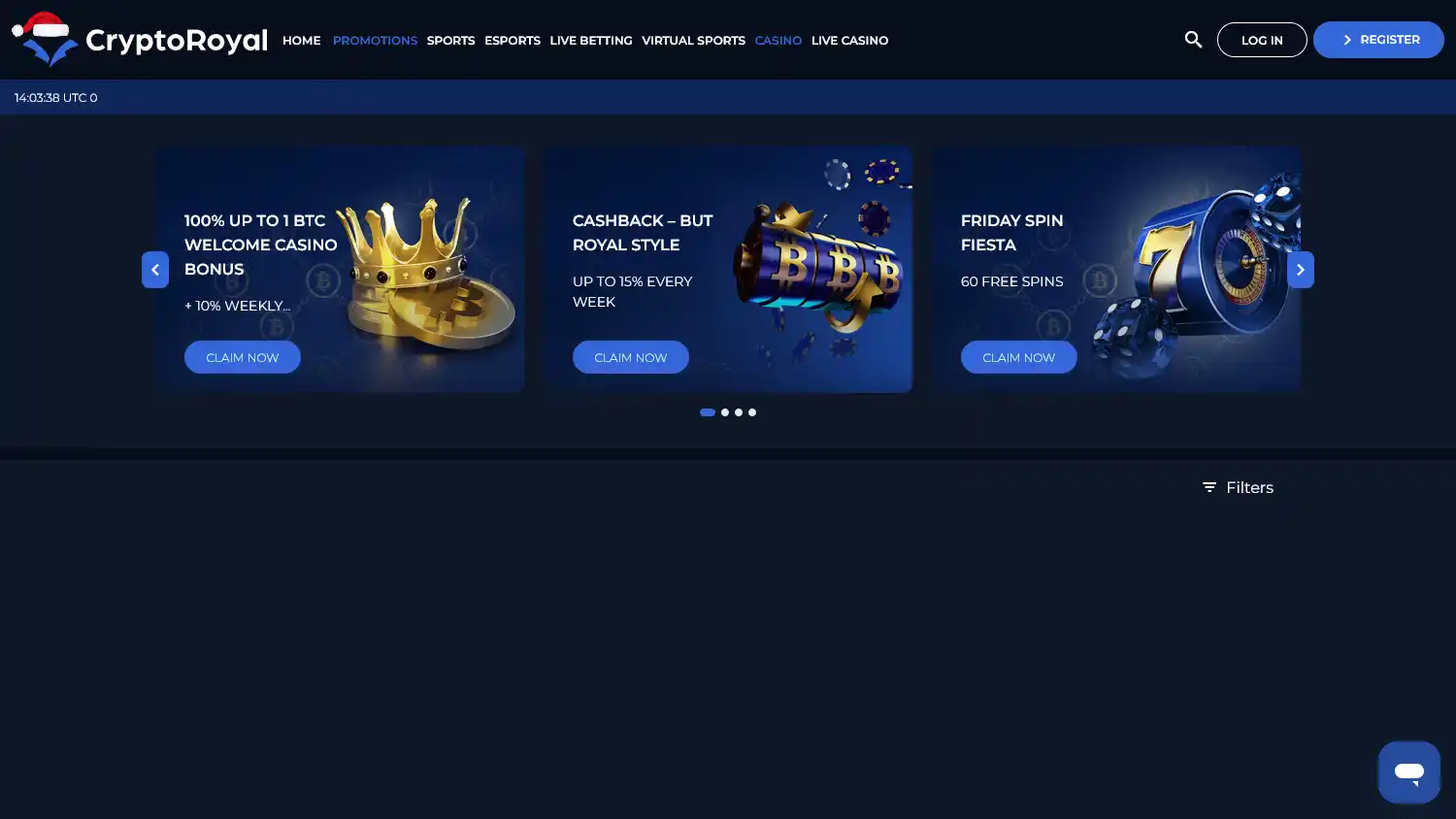 CryptoRoyal Casino screenshot 2