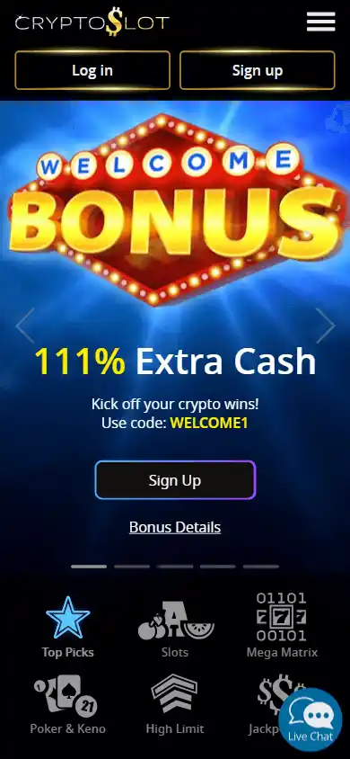 CryptoSlots Casino screenshot 4