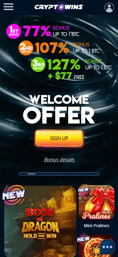 CryptoWins Casino screenshot 4