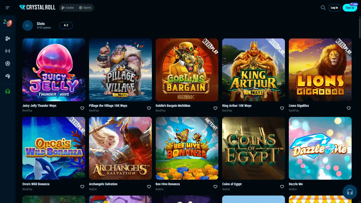 Crystal Roll Casino screenshot 2