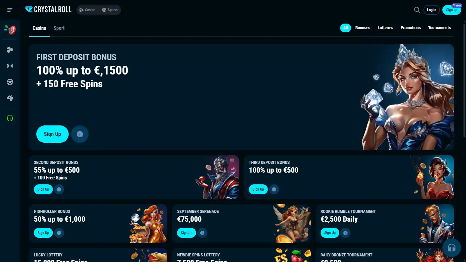 Crystal Roll Casino screenshot 3