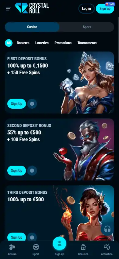 Crystal Roll Casino screenshot 6