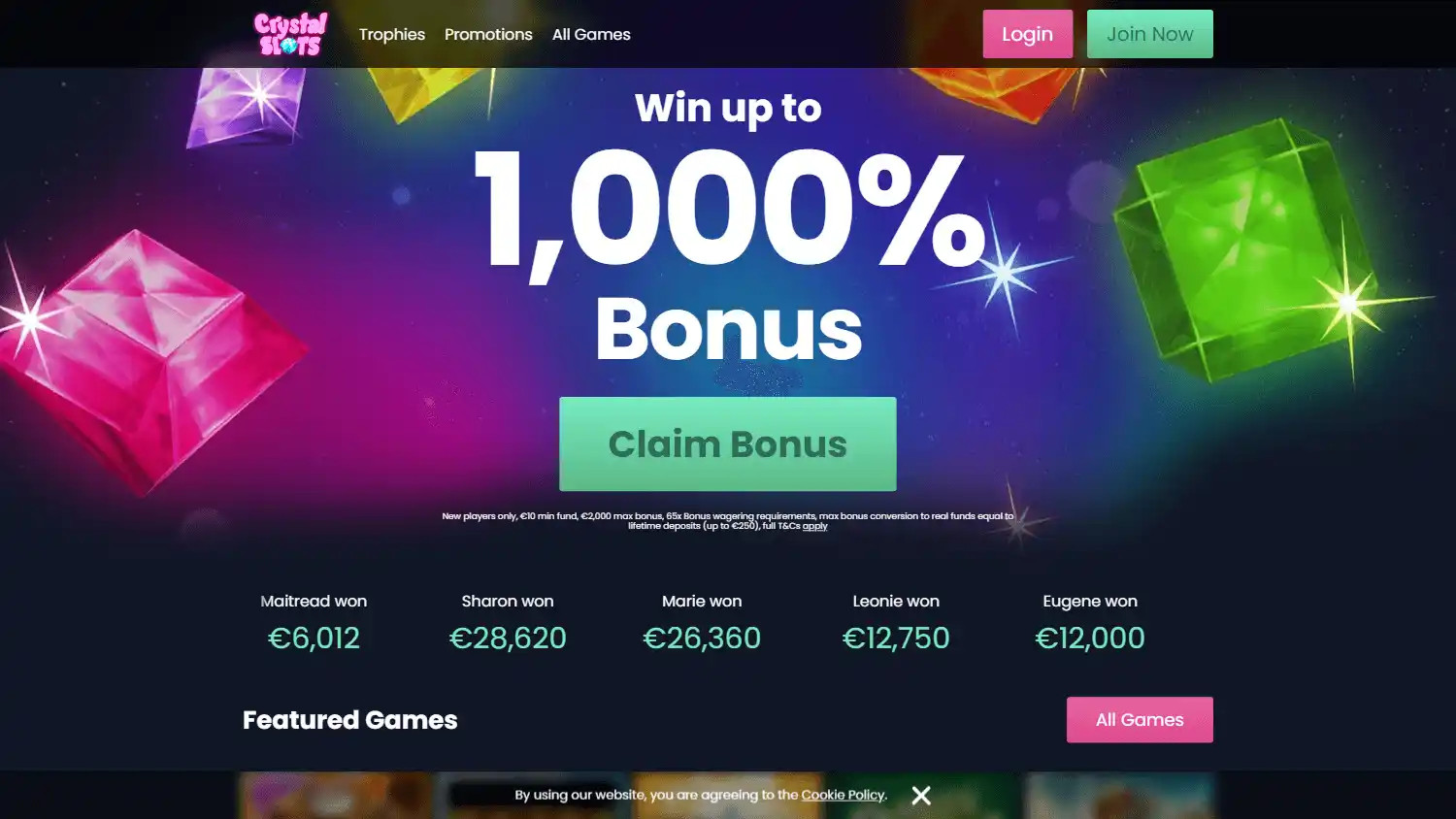 Crystal Slots Casino screenshot 1