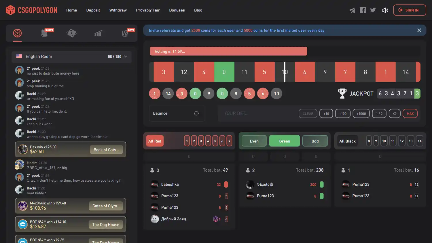 PLG.BET Casino screenshot 1