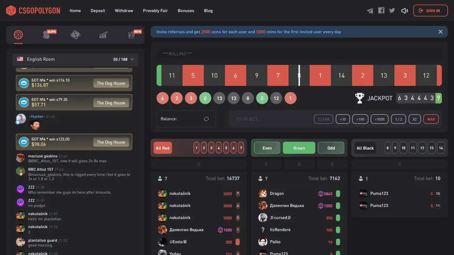 PLG.BET Casino screenshot 2