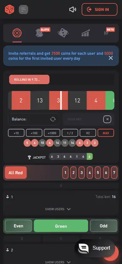 PLG.BET Casino screenshot 3