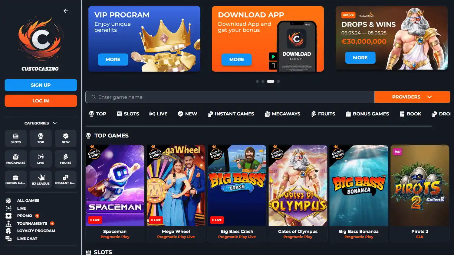 Cusco Casino screenshot 1