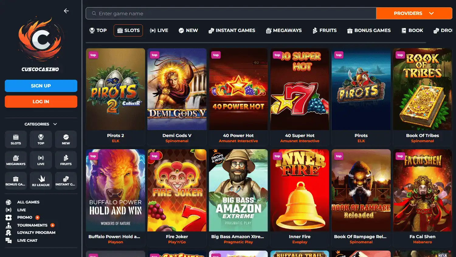 Cusco Casino screenshot 2