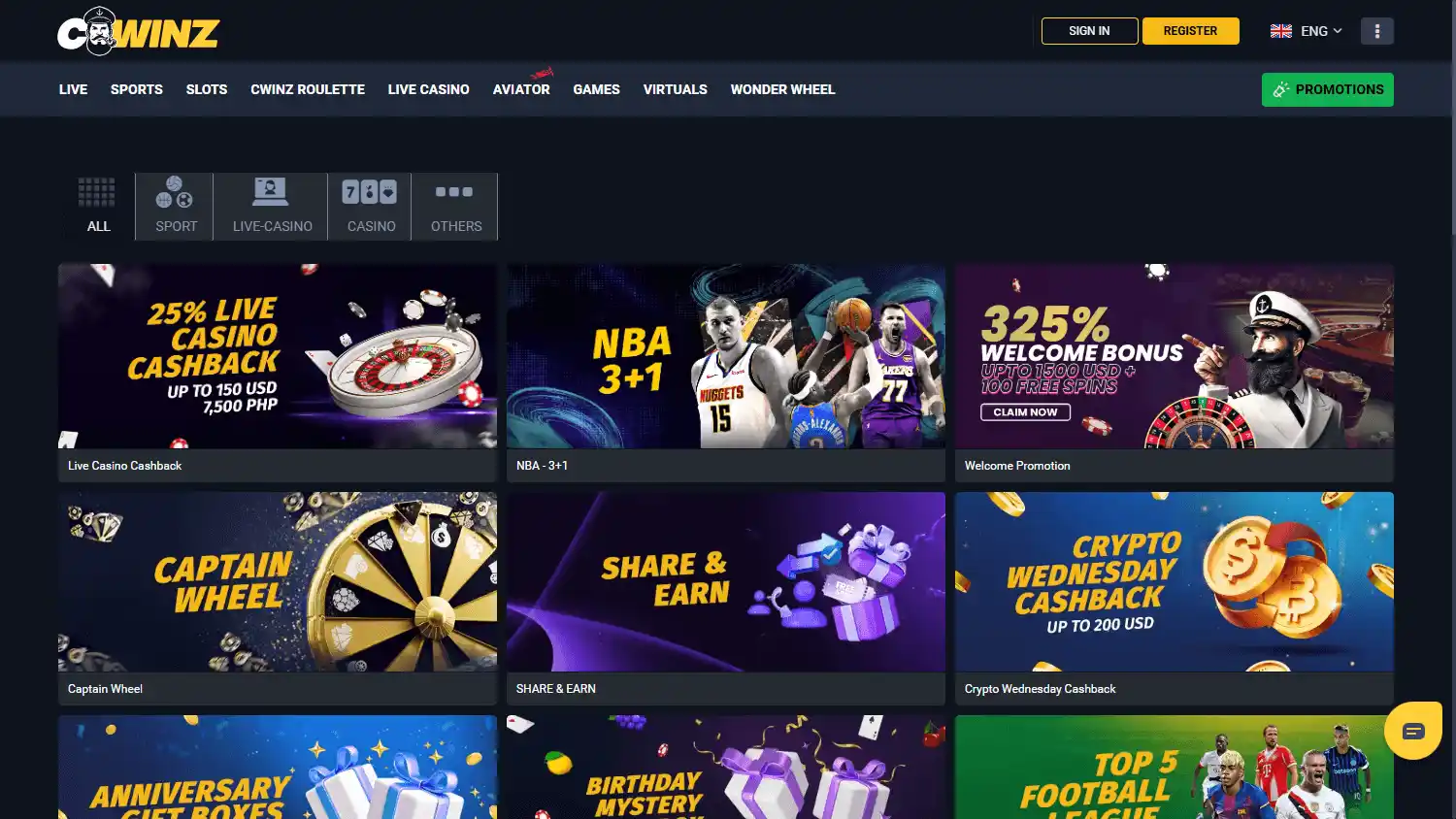 Cwinz Casino screenshot 3