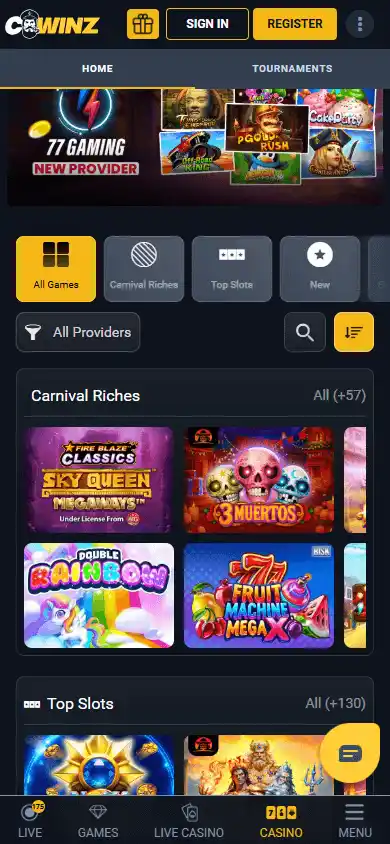 Cwinz Casino screenshot 5