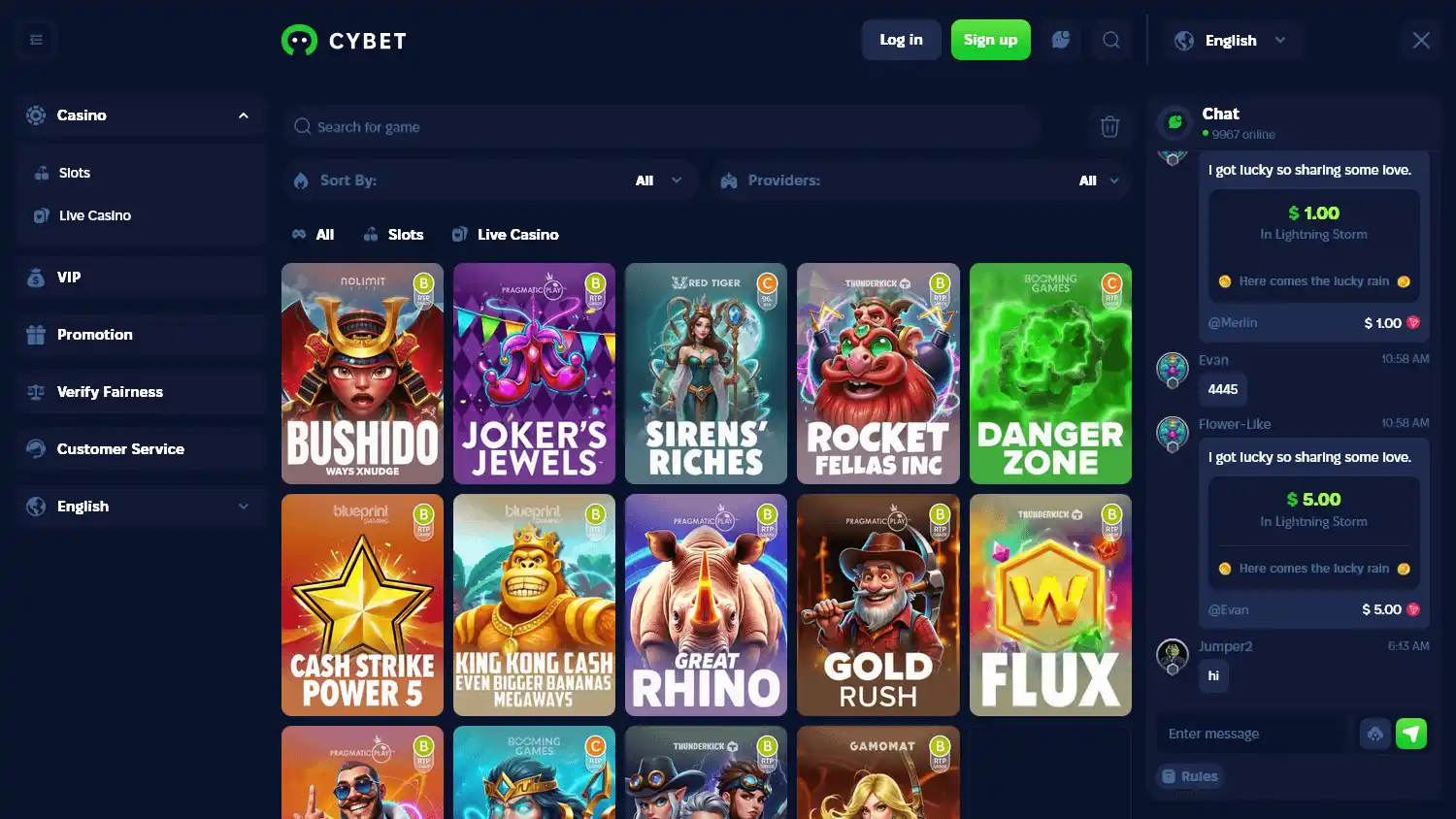 Cybet Casino screenshot 2