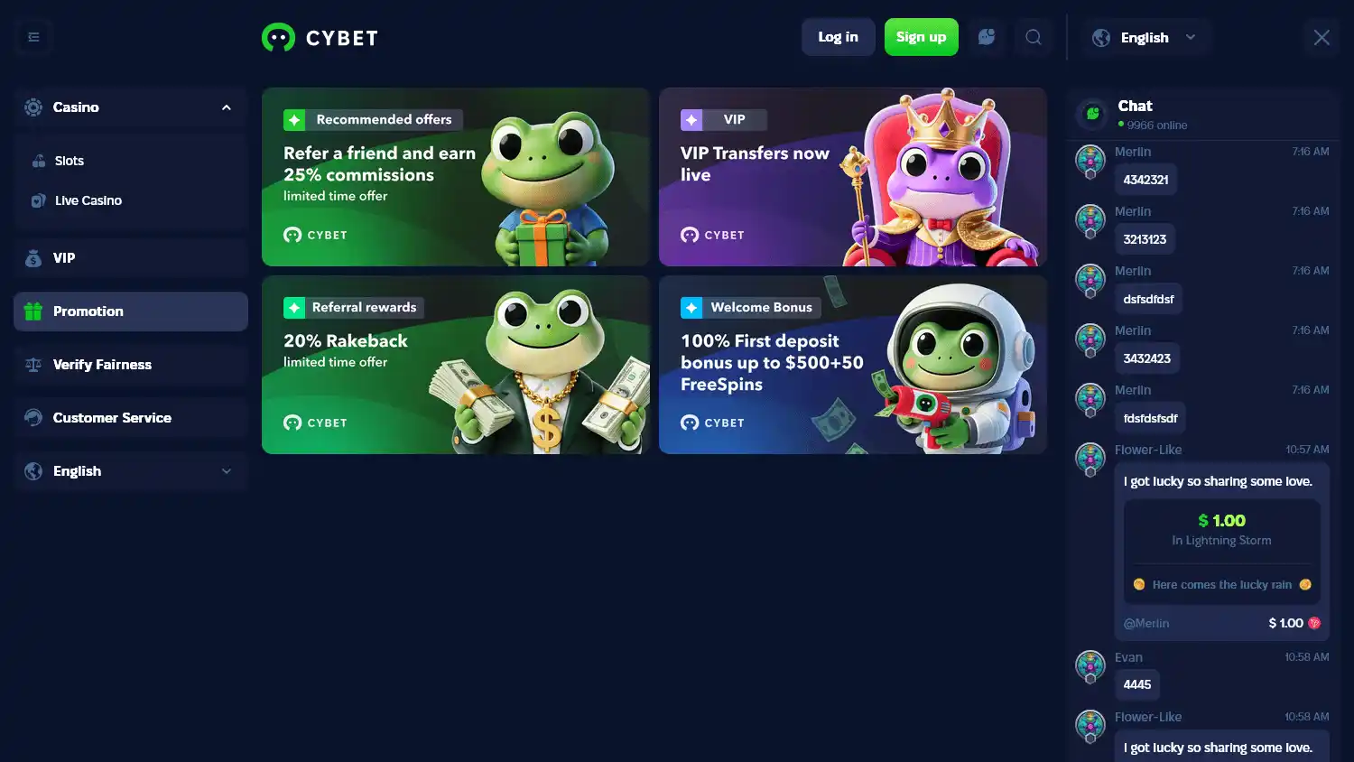 Cybet Casino screenshot 3