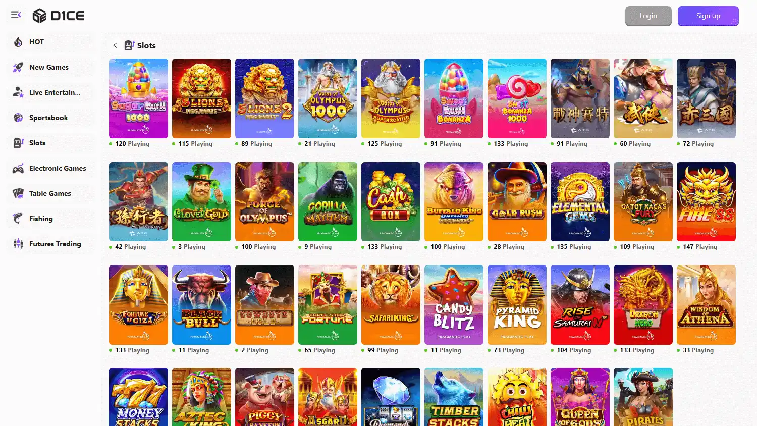 D1ce Casino screenshot 1