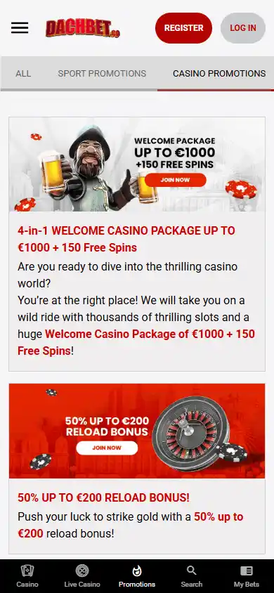 Dachbet Casino screenshot 6