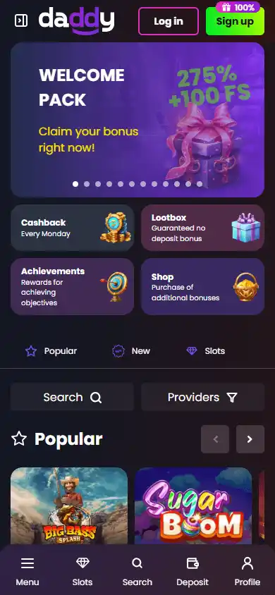 Daddy Casino screenshot 4
