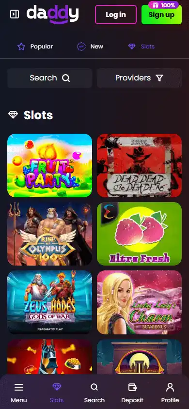 Daddy Casino screenshot 5