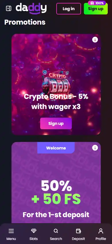 Daddy Casino screenshot 6