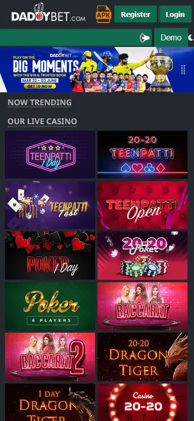 Daddybet Casino screenshot 3